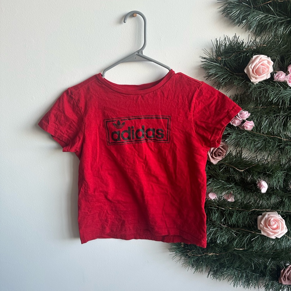 Adidas Kids Bold Red Tee